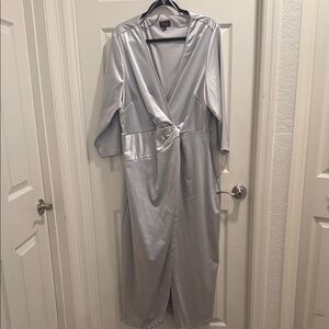 Elegant Silver Women's Robe